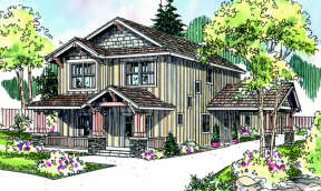 Craftsman House Plan #035-00331 Elevation Photo