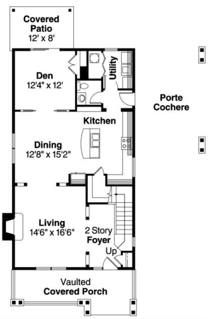 Floorplan 1 for House Plan #035-00331