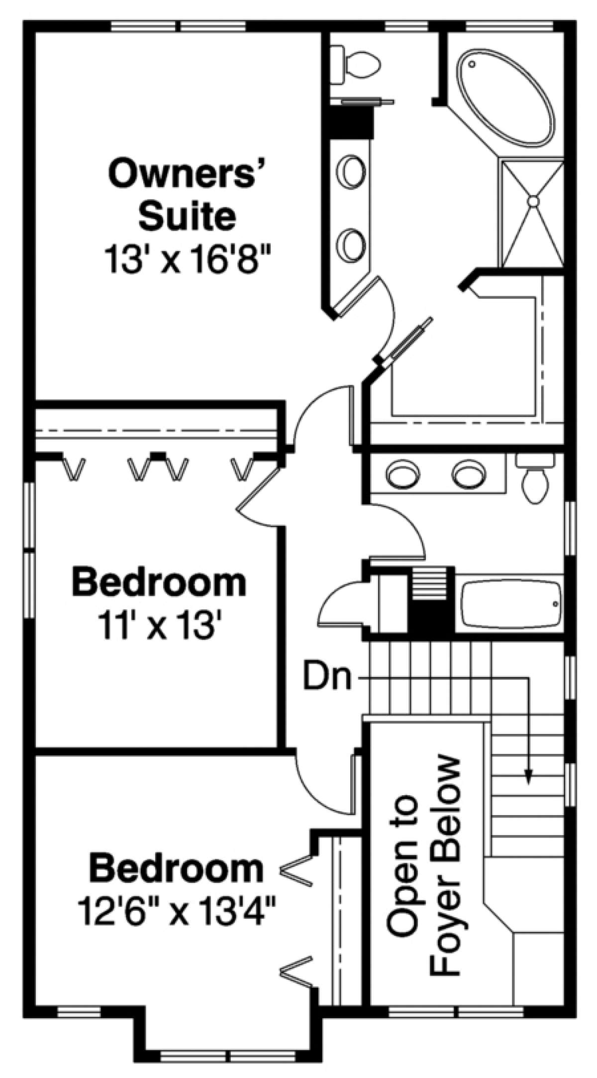 Floorplan 2 for House Plan #035-00331
