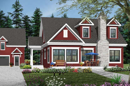 Traditional House Plan #034-00780 Elevation Photo