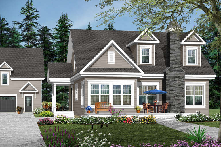 Traditional House Plan #034-00780 Elevation Photo