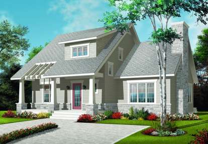 Craftsman House Plan #034-00781 Elevation Photo