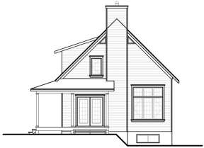 Narrow Lot House Plan #034-00784 Elevation Photo