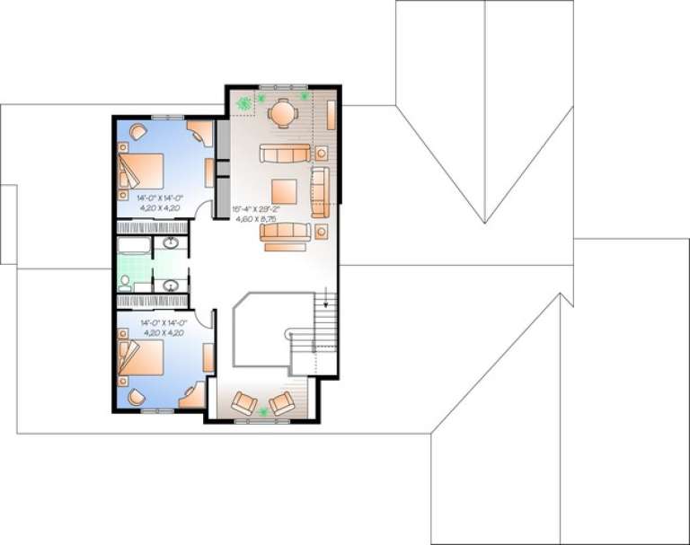 House Plan House Plan #11038 Drawing 2