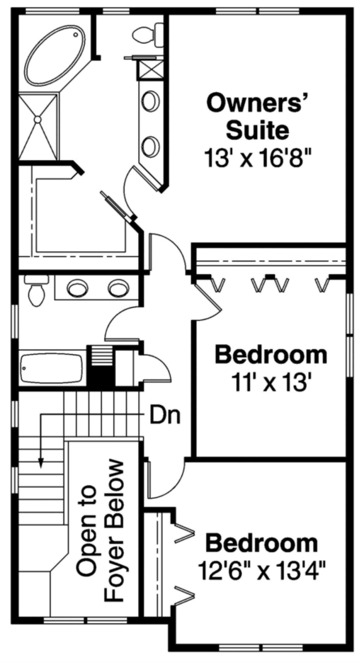 Floorplan 2 for House Plan #035-00332