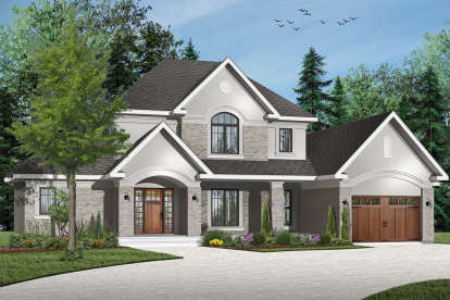 European House Plan #034-00790 Elevation Photo