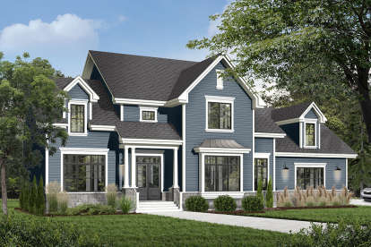 European House Plan #034-00791 Elevation Photo