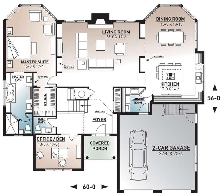 House Plan House Plan #11045 Drawing 1