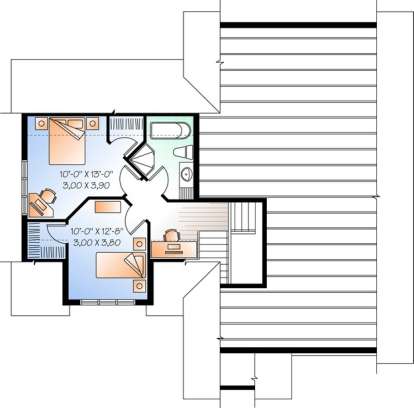 Floorplan 2 for House Plan #034-00797