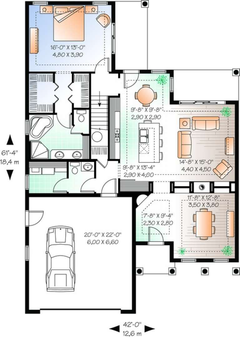 House Plan House Plan #11052 Drawing 1