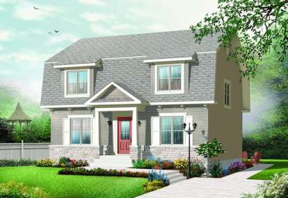 Traditional House Plan #034-00806 Elevation Photo