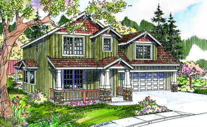 Cottage House Plan #035-00334 Elevation Photo