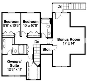 Floorplan 2 for House Plan #035-00334