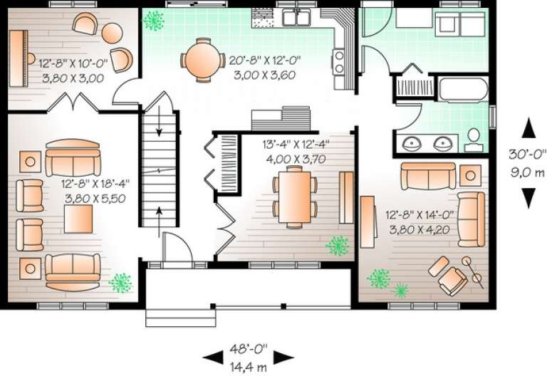 House Plan House Plan #11060 Drawing 1