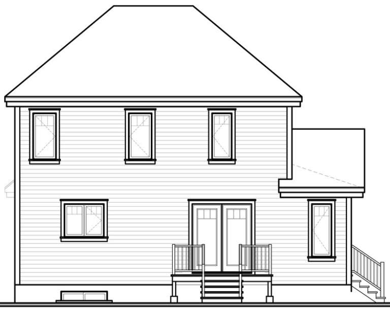 Farmhouse House Plan #034-00809 Elevation Photo