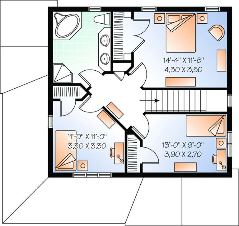 House Plan House Plan #11061 Drawing 2