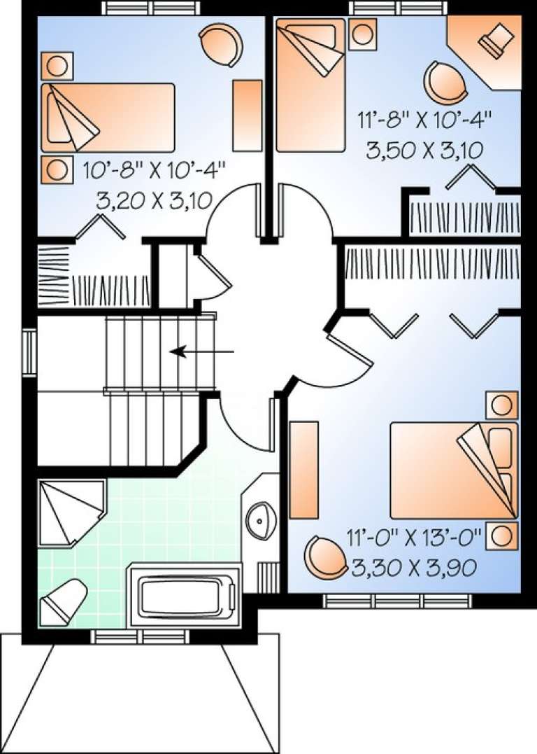 House Plan House Plan #11062 Drawing 2