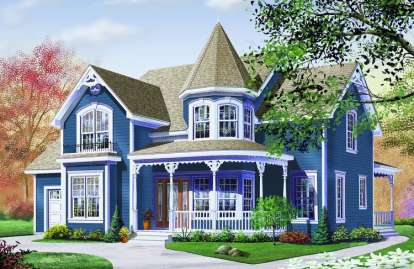 Victorian House Plan #034-00817 Elevation Photo