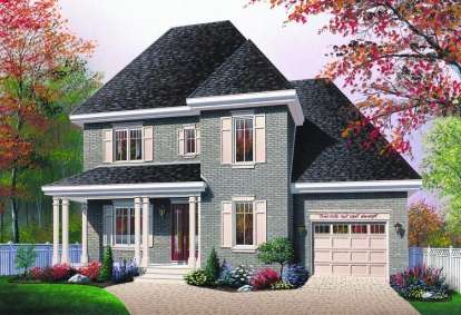 3 Bed, 2 Bath, 1703 Square Foot House Plan - #034-00820