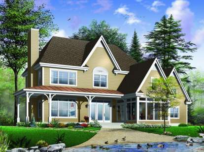 Country House Plan #034-00825 Elevation Photo