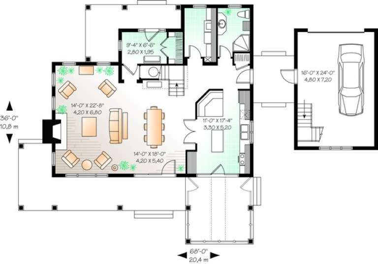 House Plan House Plan #11077 Drawing 1