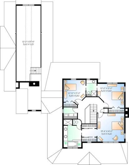Second Floor for House Plan #034-00826