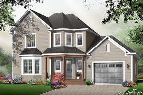 Country House Plan #034-00828 Elevation Photo