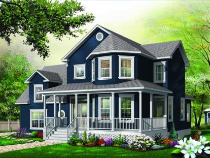 Victorian House Plan #034-00830 Elevation Photo