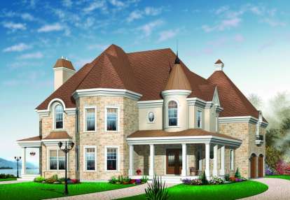3 Bed, 3 Bath, 3881 Square Foot House Plan - #034-00833