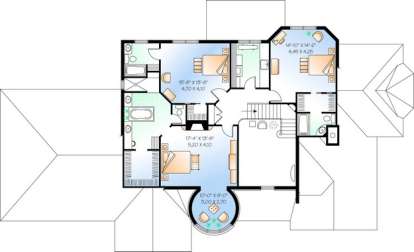 Floorplan 2 for House Plan #034-00834