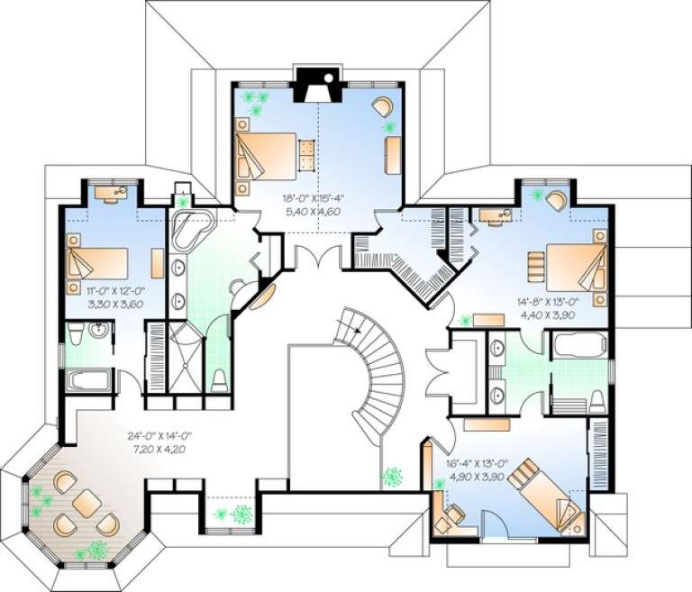 House Plan House Plan #11087 Drawing 2
