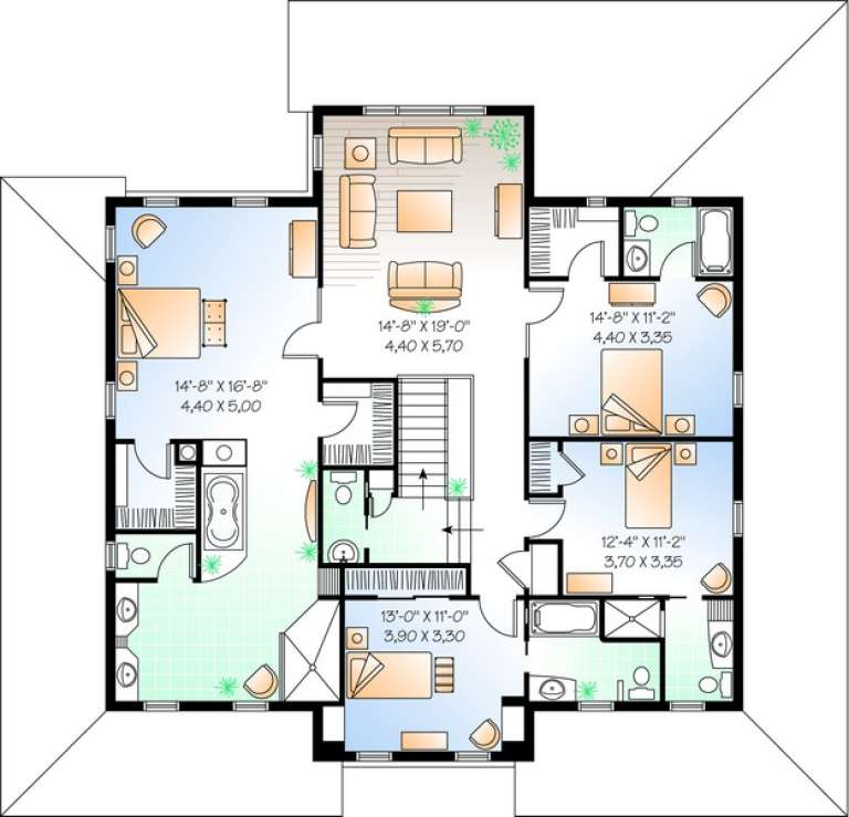 House Plan House Plan #11090 Drawing 2