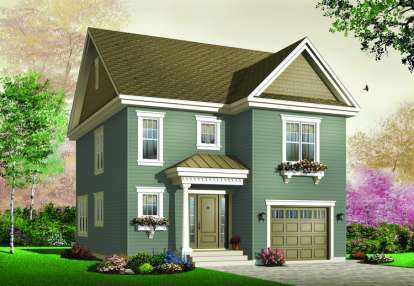 Traditional House Plan #034-00840 Elevation Photo