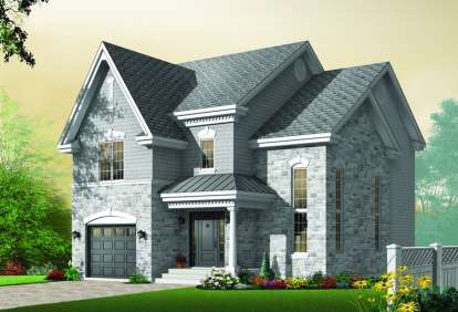 European House Plan #034-00842 Elevation Photo