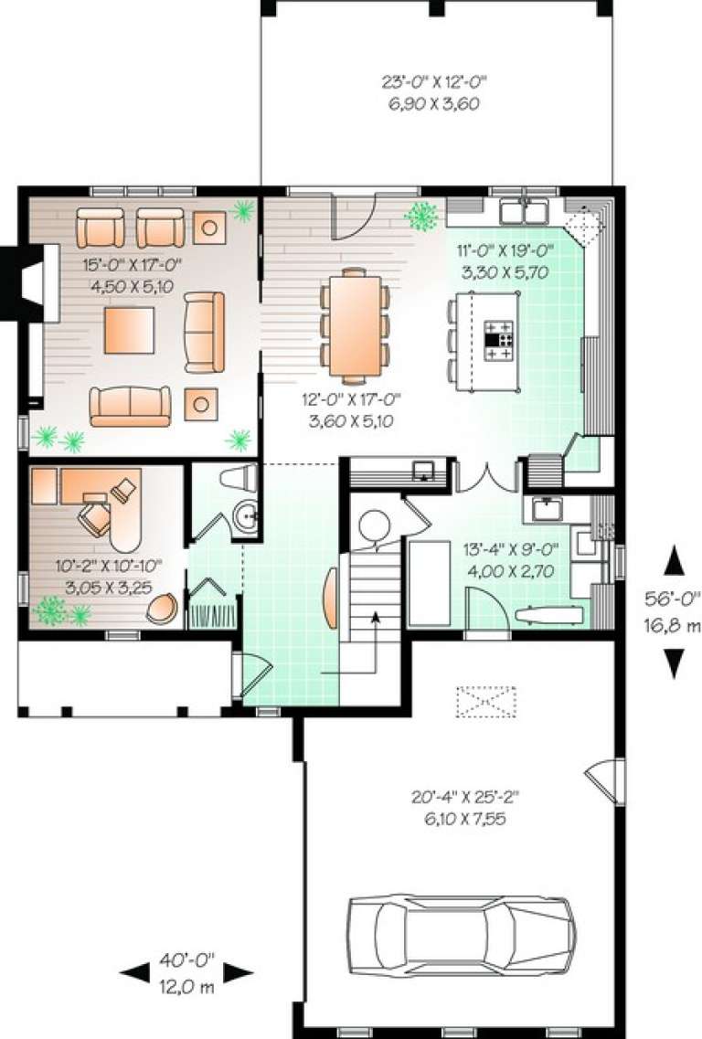 House Plan House Plan #11096 Drawing 1