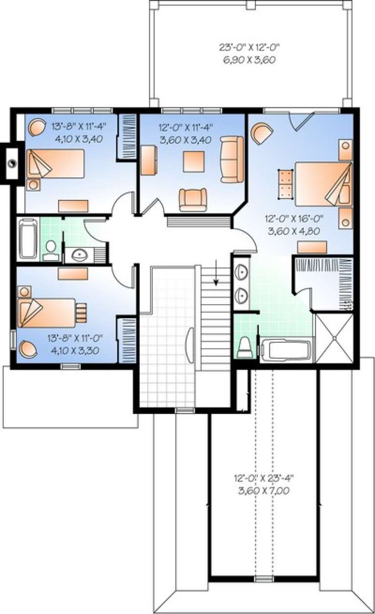 House Plan House Plan #11096 Drawing 2