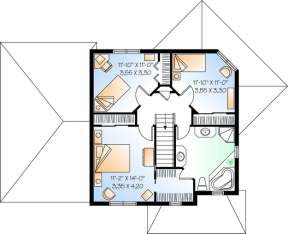 Floorplan 2 for House Plan #034-00846