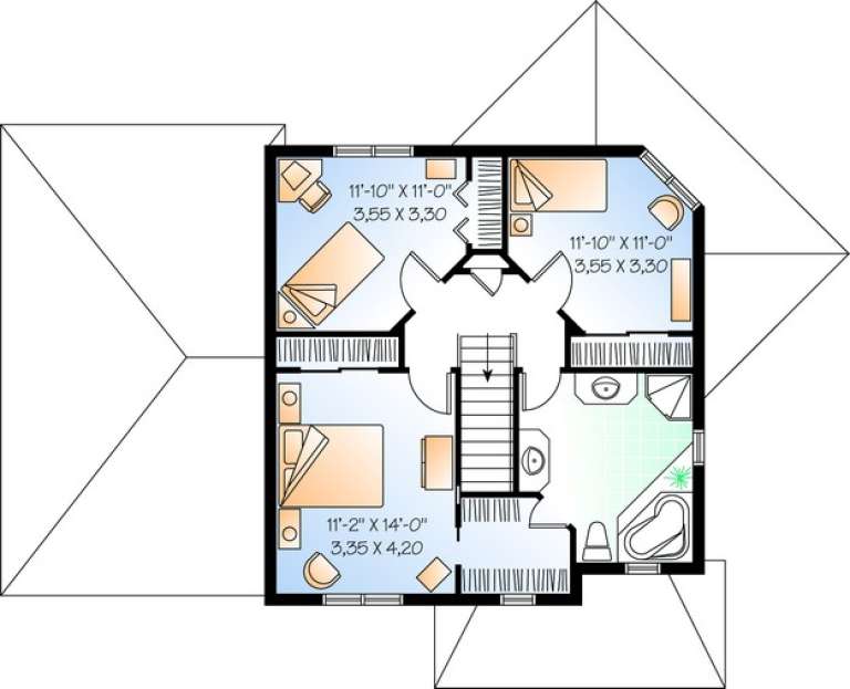 House Plan House Plan #11098 Drawing 2