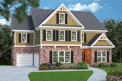 4 Bed, 4 Bath, 3701 Square Foot House Plan - #009-00094