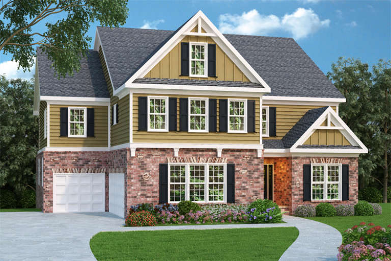 Traditional House Plan #009-00094 Elevation Photo