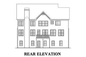 Traditional House Plan #009-00094 Elevation Photo