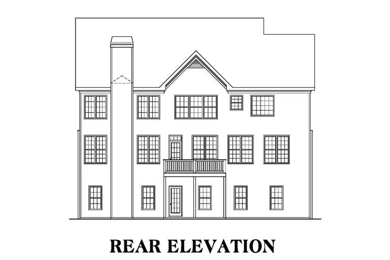 Traditional House Plan #009-00094 Elevation Photo