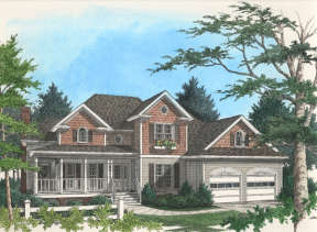 Traditional House Plan #036-00117 Elevation Photo