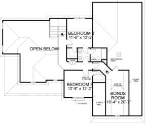 Second Floor for House Plan #036-00117