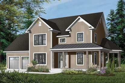 Traditional House Plan #034-00850 Elevation Photo