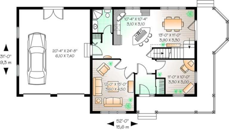 House Plan House Plan #11102 Drawing 1