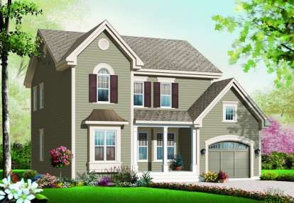 Country House Plan #034-00851 Elevation Photo
