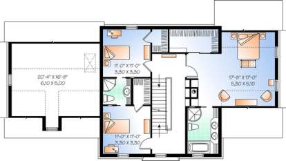 Floorplan 2 for House Plan #034-00855