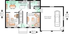 Floorplan 1 for House Plan #034-00856