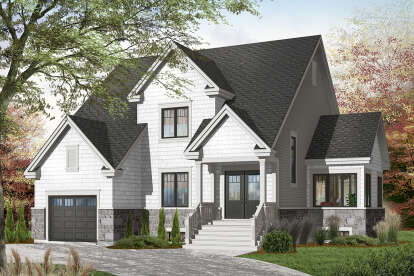 Craftsman House Plan #034-00857 Elevation Photo